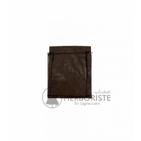 Pochette marron en cuir - Talisman - Tawiz