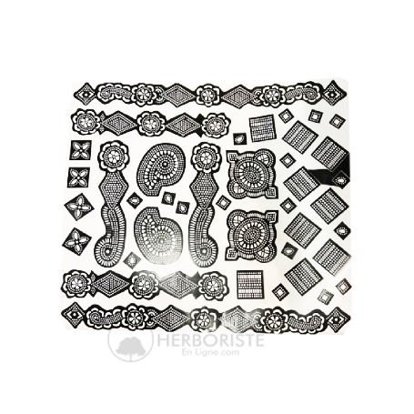 Motifs pochoirs mehndi pour tatouage au henné - mehendi Henna - motifs  n°2 - وشم الحناء