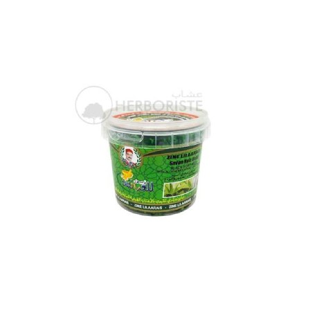 Zine Lilaarais - Savon Noir Beldi à l'Aloe Vera et Cypraea - 300g - صابون بلدي الأسود بالصبار و الودعة