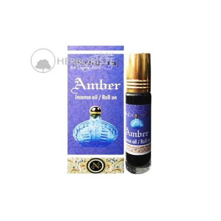 Huile Parfumée Ambre Nandita  – Roll-on Naturel Sans Alcool – 8 ml