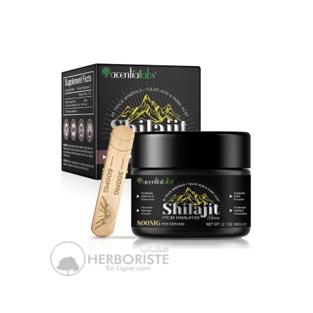 Shilajit Pure Himalaya Bio 60g – Résine Premium à 85+ Minéraux & Acide Fulvique