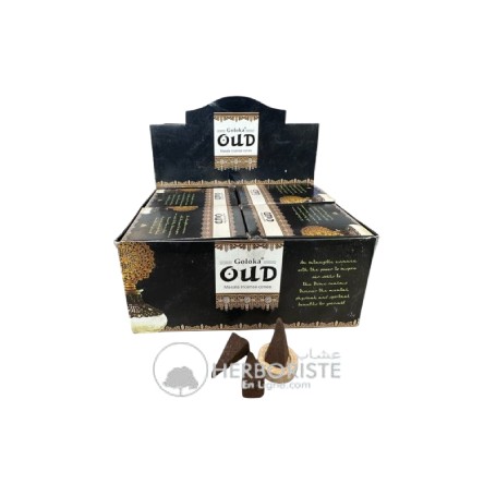 10 cônes d'encens Oud - Oudh - 20g - عود البخور- العود - Encens Goloka