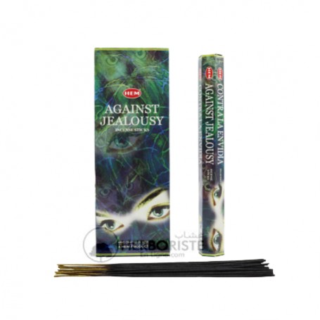 Encens HEM Contre la Jalousie (Against Jealousy) – 20 g – ±20 bâtonnets – Protection et Mauvais Œil