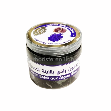 Savon Noir Beldi Aux Algues Bleu - Oul Mgouna