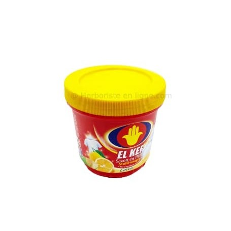 Savon El Kef en pâte multi-usages citron - 450g - عجينة صابون الكف بالحامض متعدد الاستعمالات