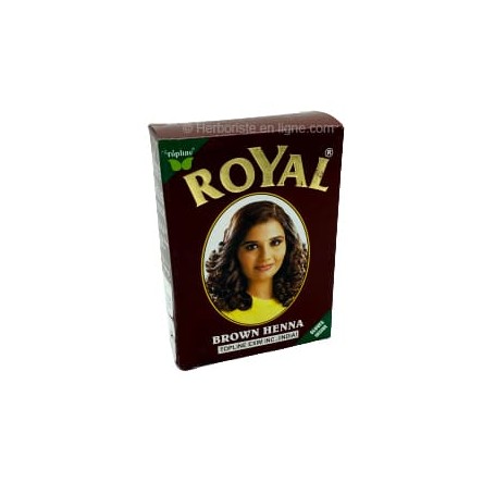 Henné Royal couleur châtain pour cheveux - 6 sachets